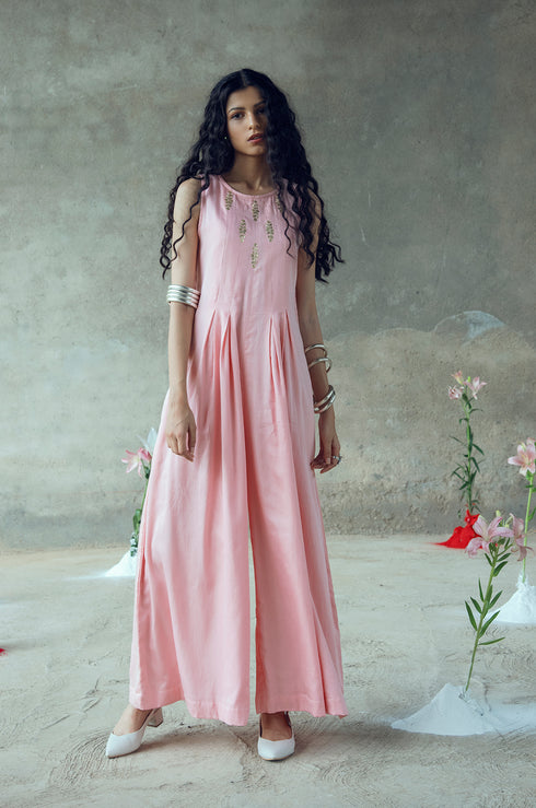 Sundari Pitthan Work Sleeveless Jumpsuit